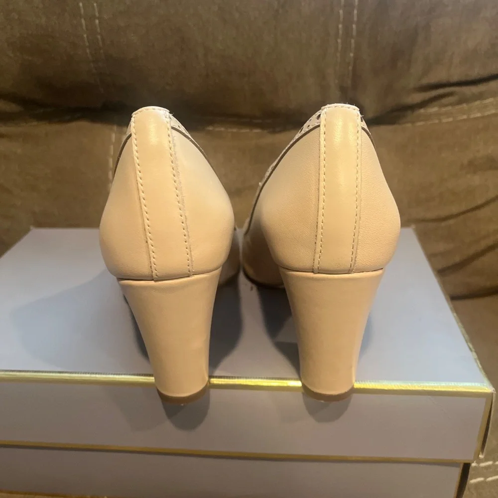Charles David two tone block heels